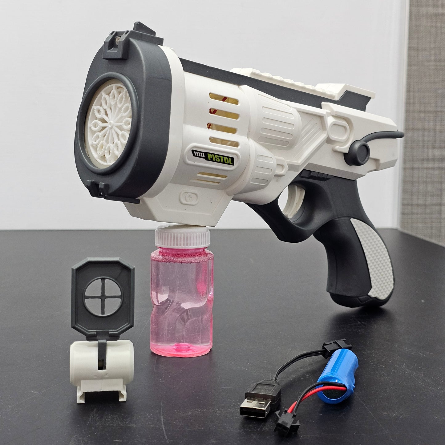 Electric Bubble Gun with Lights – Colorful Bubble Fun for Kids 3+ | Golu Baby