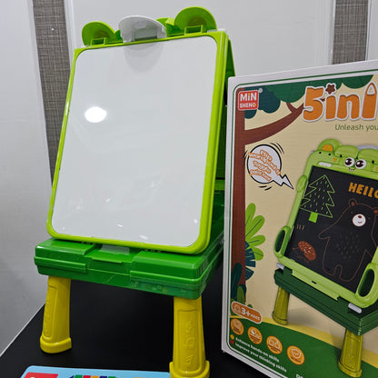 5-in-1 Drawing Board for Kids – Chalk, Markers & Magic Erase | Golu Baby