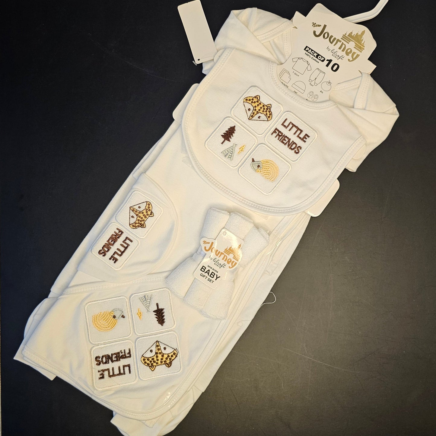 10-Piece Journey Baby Starter Set – Newborn Essentials | Golu Baby