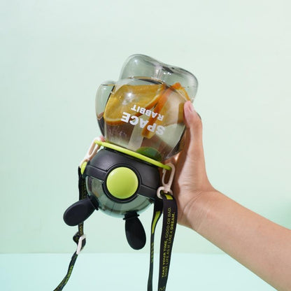 800ml Space Rabbit Bunny Water Bottle | Cute & Leak-Proof Hydration Bottle – Golu Baby