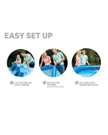 Intex Easy Set Pool 8ft x 24” – Inflatable Family Swimming Pool |28106