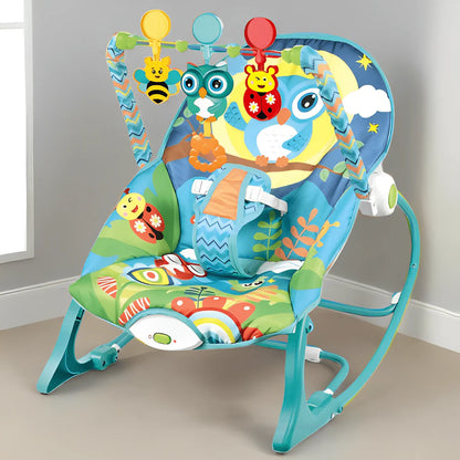 Baby Rocker – Infant to Toddler with Fold-Out Kickstand (0M+, 40 lbs / 18 kg) | Golu Baby