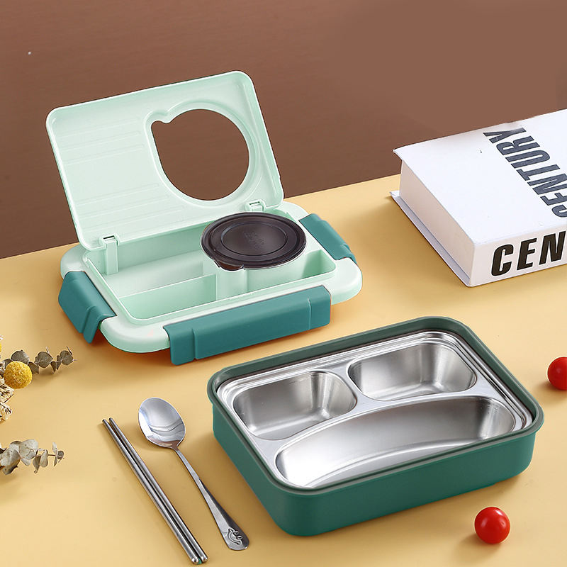 🍱 Stainless Steel Lunch Box Set – 800 ml + 150 ml | Golu Baby