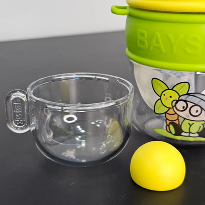 500ml Kids Water Bottle with Cup – Portable & Practical | Golu Baby