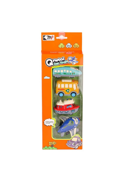 Q Metal Car Team – 4 Pcs Car Set for Kids | Golu Baby