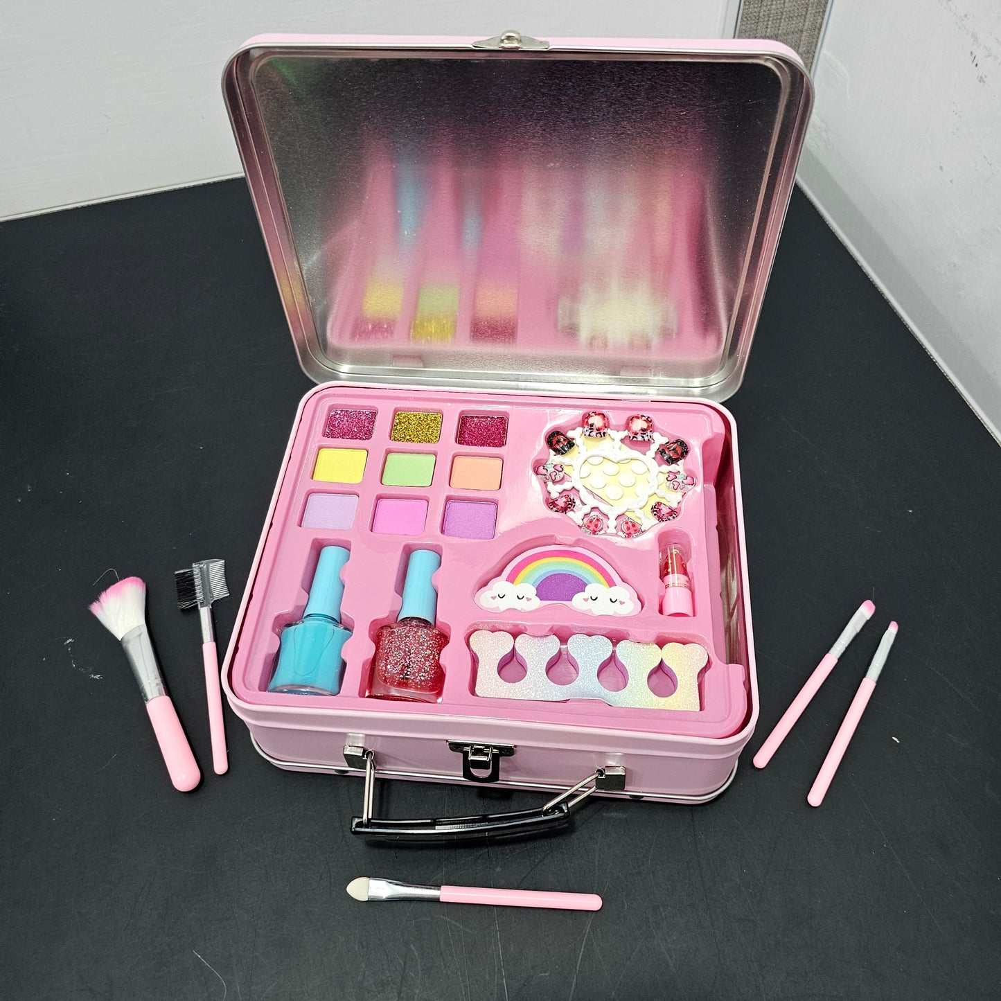 Fashion Makeup Kit with Iron Box – Stylish Beauty Set for Kids - Golu Baby