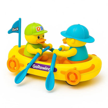 Bump & Go Duck Boat Toy with Music & Lights | Golu Baby