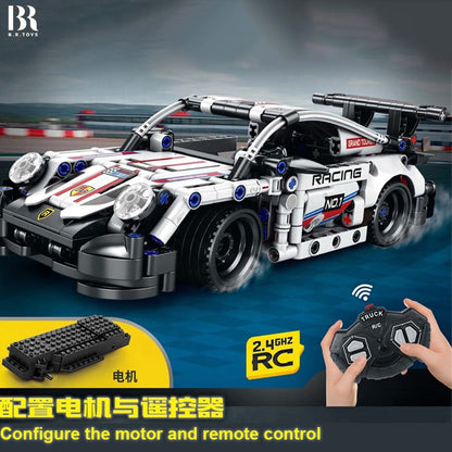Remote Control Sports Car Building Block Set – 2.4 GHz, 386 Pieces | Golu Baby