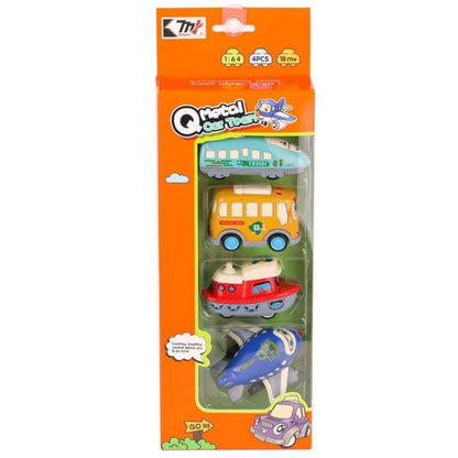 Q Metal Car Team – 4 Pcs Car Set for Kids | Golu Baby