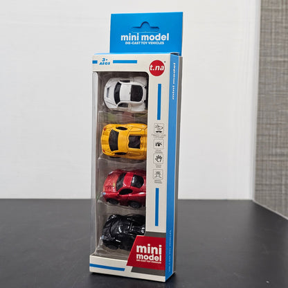 Mini Die-Cast Model Vehicle Set – Pack of 4 Cars for Kids | Golu Baby