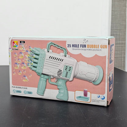 25-Hole Fun Bubble Gun Toy – Colorful Bubble Blaster for Kids | Golu Baby