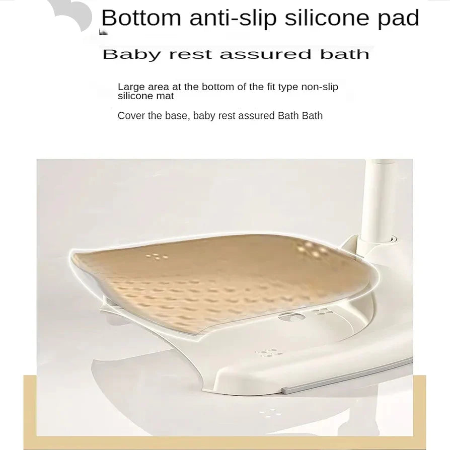 Baby Bath Stand with Adjustable 5 Levels – Foldable Infant Bath Shower Stand | Golu Baby