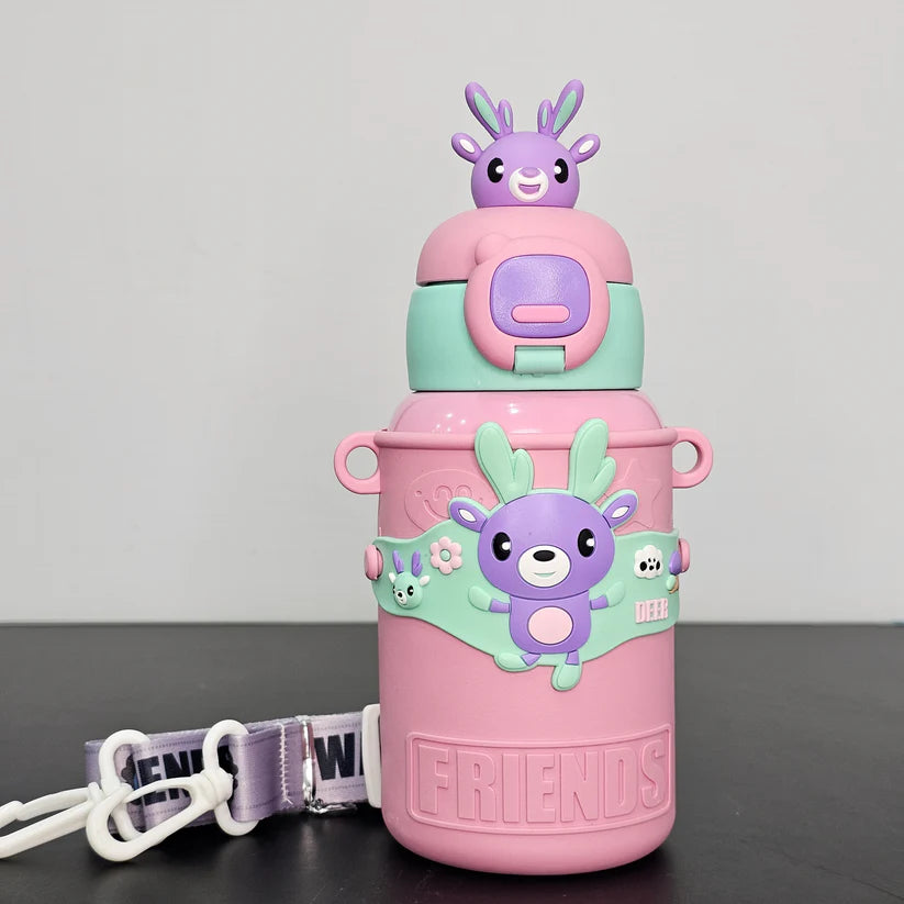 Hot & Cold Water Bottle 450ml – Insulated Thermal Flask | Golu Baby