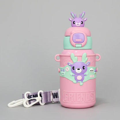 Hot & Cold Water Bottle 450ml – Insulated Thermal Flask | Golu Baby