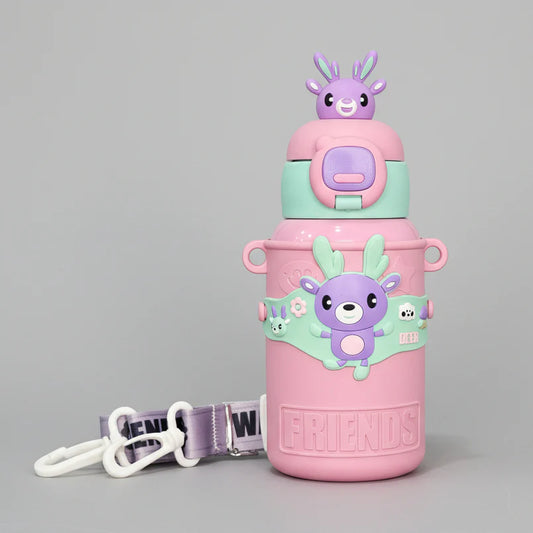 Hot & Cold Water Bottle 450ml – Insulated Thermal Flask | Golu Baby