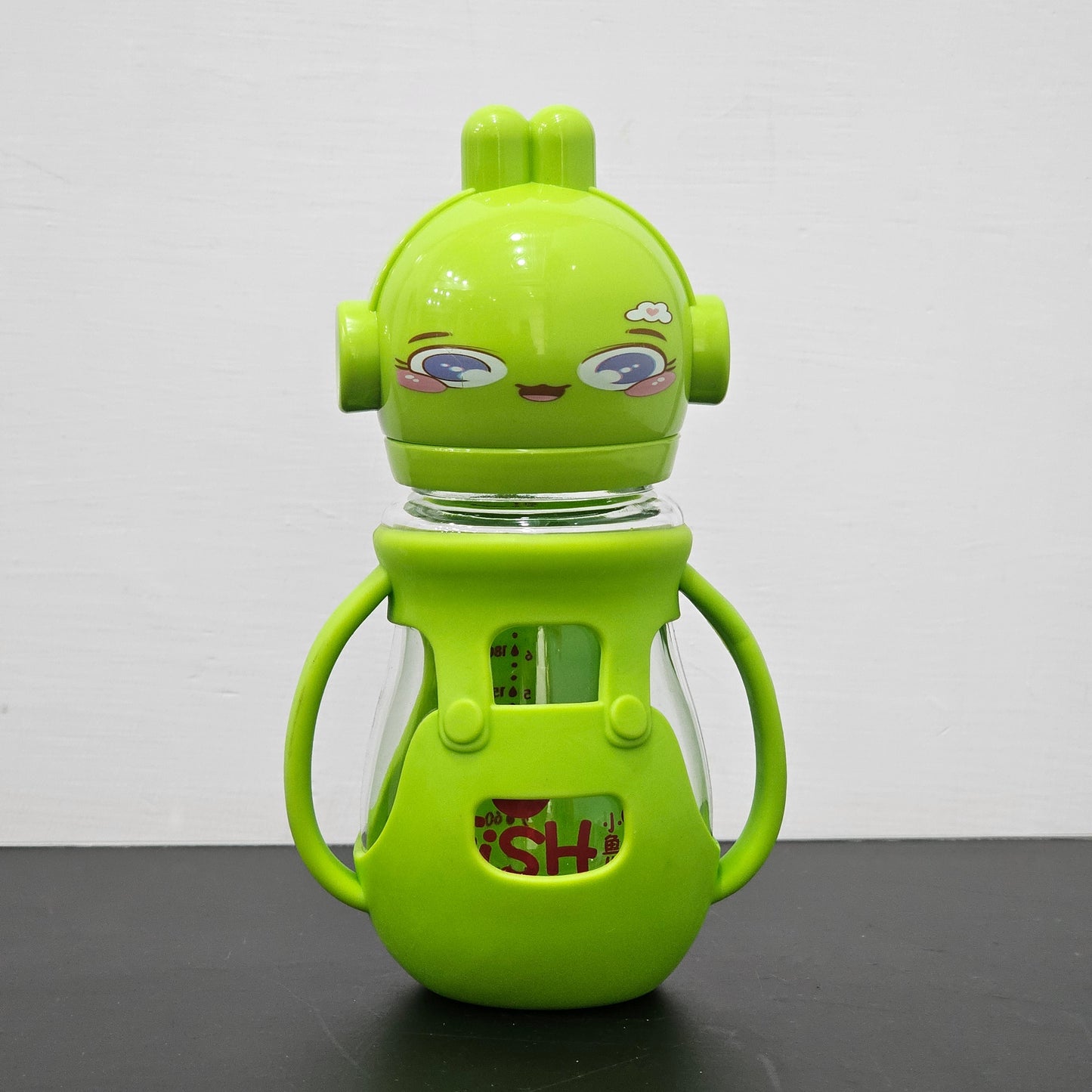 Baby Glass Feeder Green 250ml – Safe, Durable & Easy to Use | Golu Baby