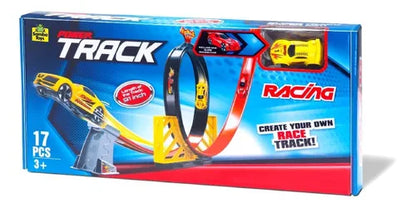 Power Track Racing Set – 17 Pcs Super Track Racer for Kids (Age 3+) | Golu Baby