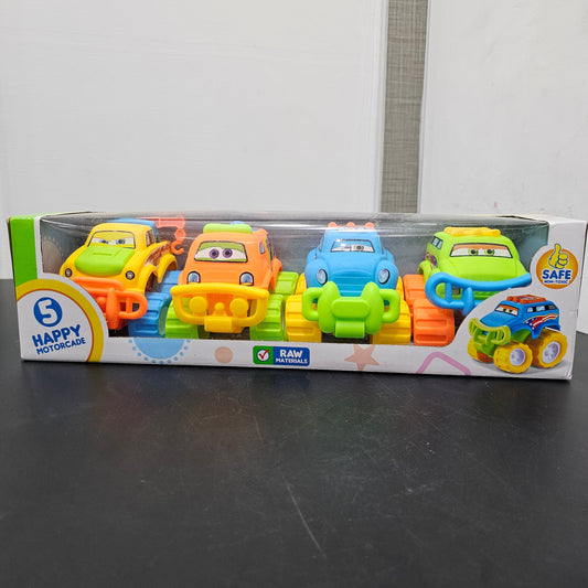 Pack of 4 Car Set – Mini Toy Vehicles for Kids | Golu Baby