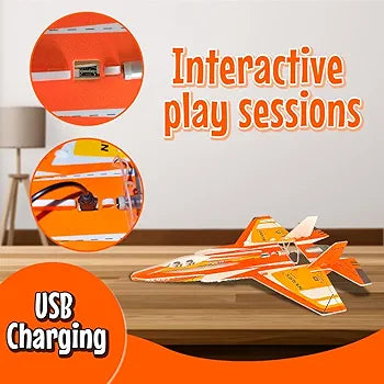 Military Aircraft Space Shuttle – With Flight Propellers & USB Charging | Golu Baby