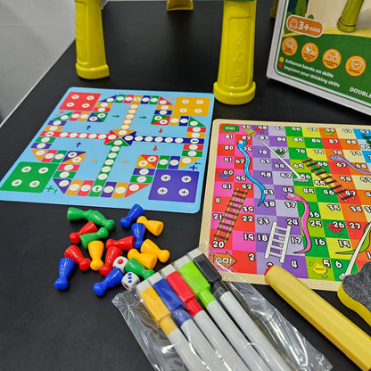 5-in-1 Drawing Board for Kids – Chalk, Markers & Magic Erase | Golu Baby