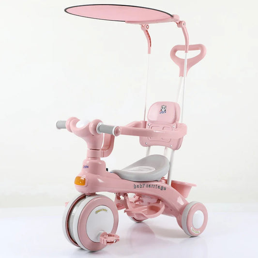 Children Tricycle with Umbrella & Parent Handle – Multifunction Kids Trike | Golu Baby