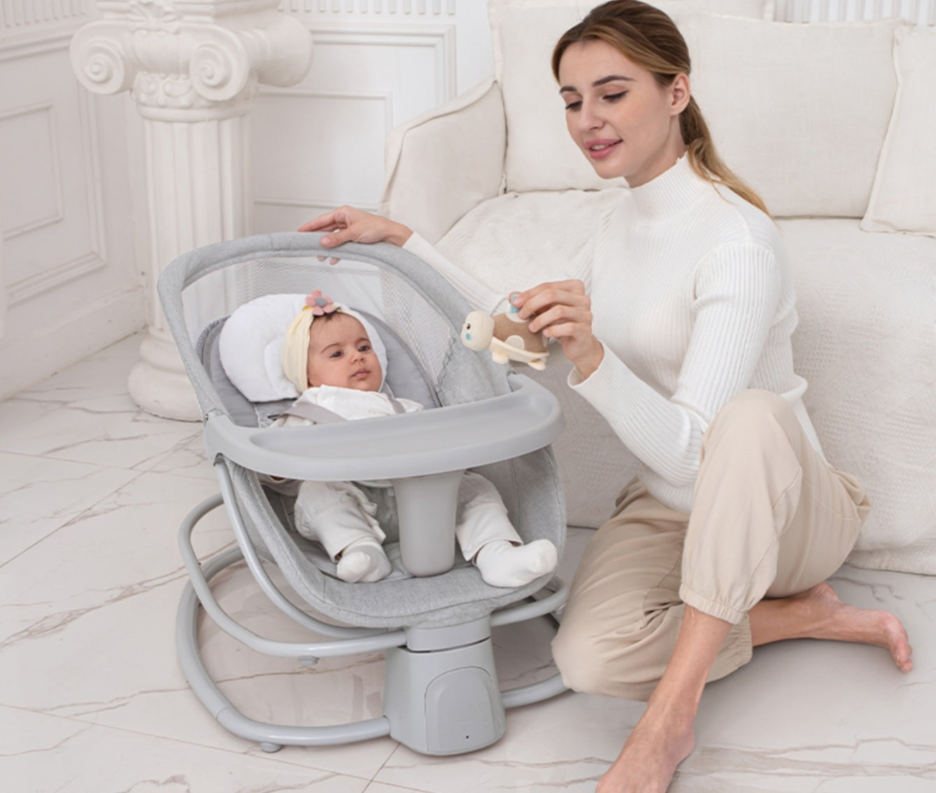 MASTELA 4-in-1 Multi-Functional Fold-Up Bassinet | Golu Baby