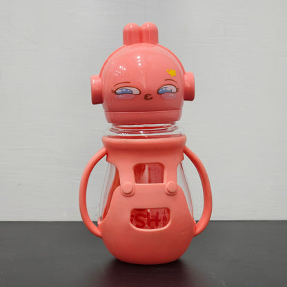 Baby Glass Feeder Pink 250ml – Safe, Stylish & Comfortable | Golu Baby