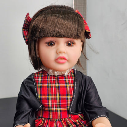 55cm Baby Silicone Doll – Lifelike Real Baby with Accessories | Golu Baby