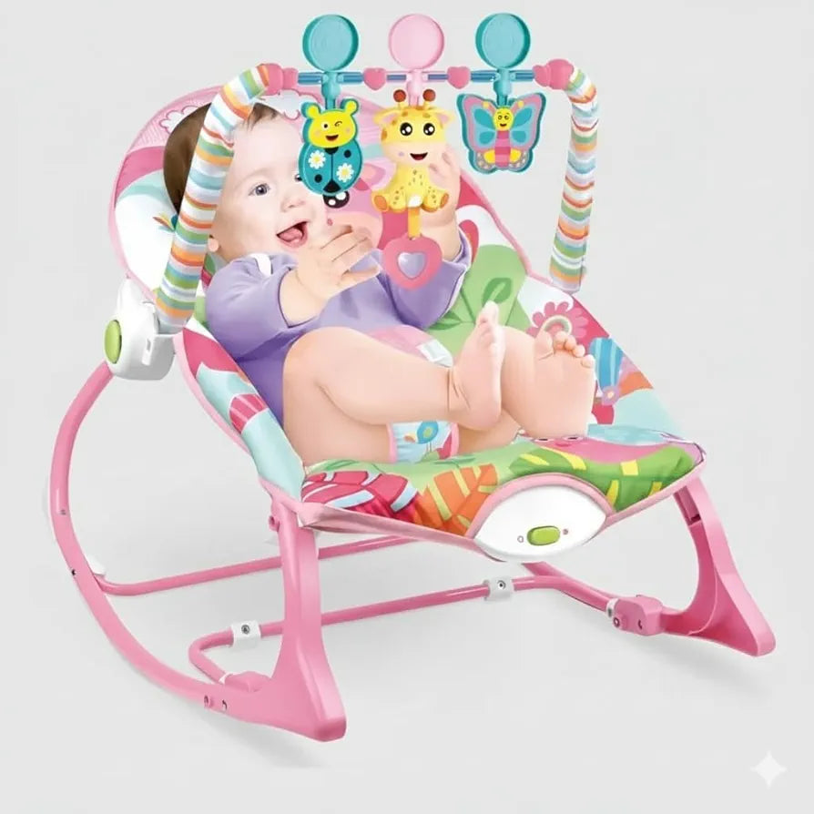 Baby Rocker – Infant to Toddler with Fold-Out Kickstand (0M+, 40 lbs / 18 kg) | Golu Baby
