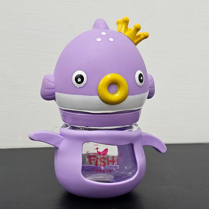 Baby Glass Feeder Purple 60ml – Safe, Compact & Comfortable | Golu Baby