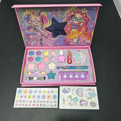 Beautiful Baby 18 in 1 Cosmetic Set – Princess Makeup Fun for Kids -Golu Baby