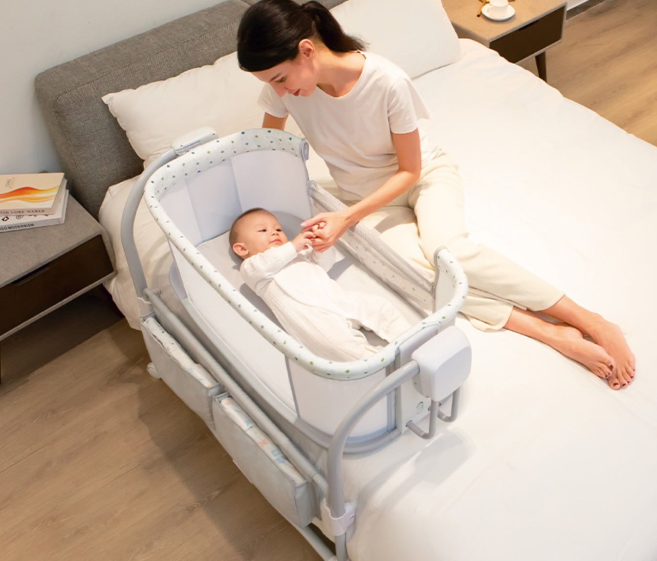 Deluxe 3-in-1 Bassinet – Smart, Safe & Comfortable Baby Cradle | Golu baby