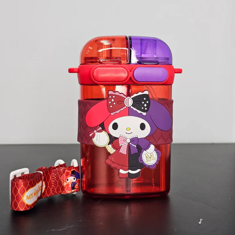 2-in-1 Kids Water Bottle 600ml – Straw & Sipper | Golu Baby
