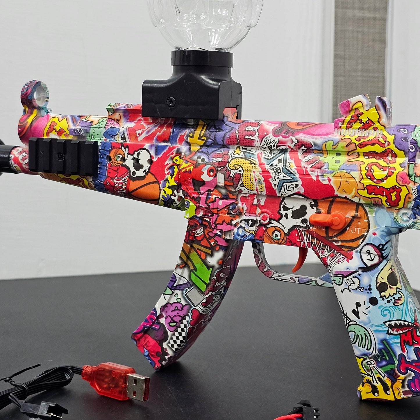 Superior Performance High-Speed Electric Crystal Pellet Gun MP5 Submachine Gun – Golu Baby