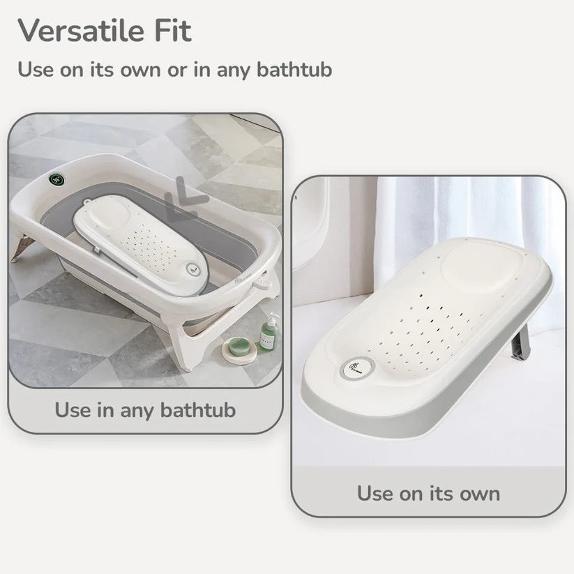 FoldEase Baby Bath Support Seat – Folding Newborn Bath Bed