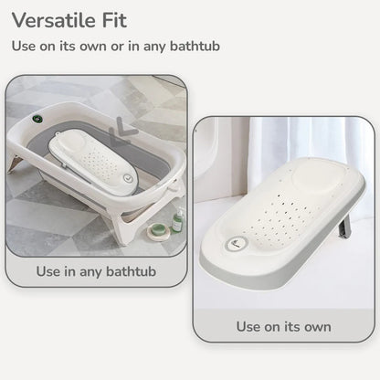 FoldEase Baby Bath Support Seat – Folding Newborn Bath Bed