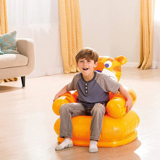 Intex Happy Animal Inflatable Chair – Kids Sofa Seat (3–8 Years) #68556