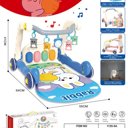 2 in 1 Walker Pedal Piano – Best for 0m+ Early Learning | Golu Baby