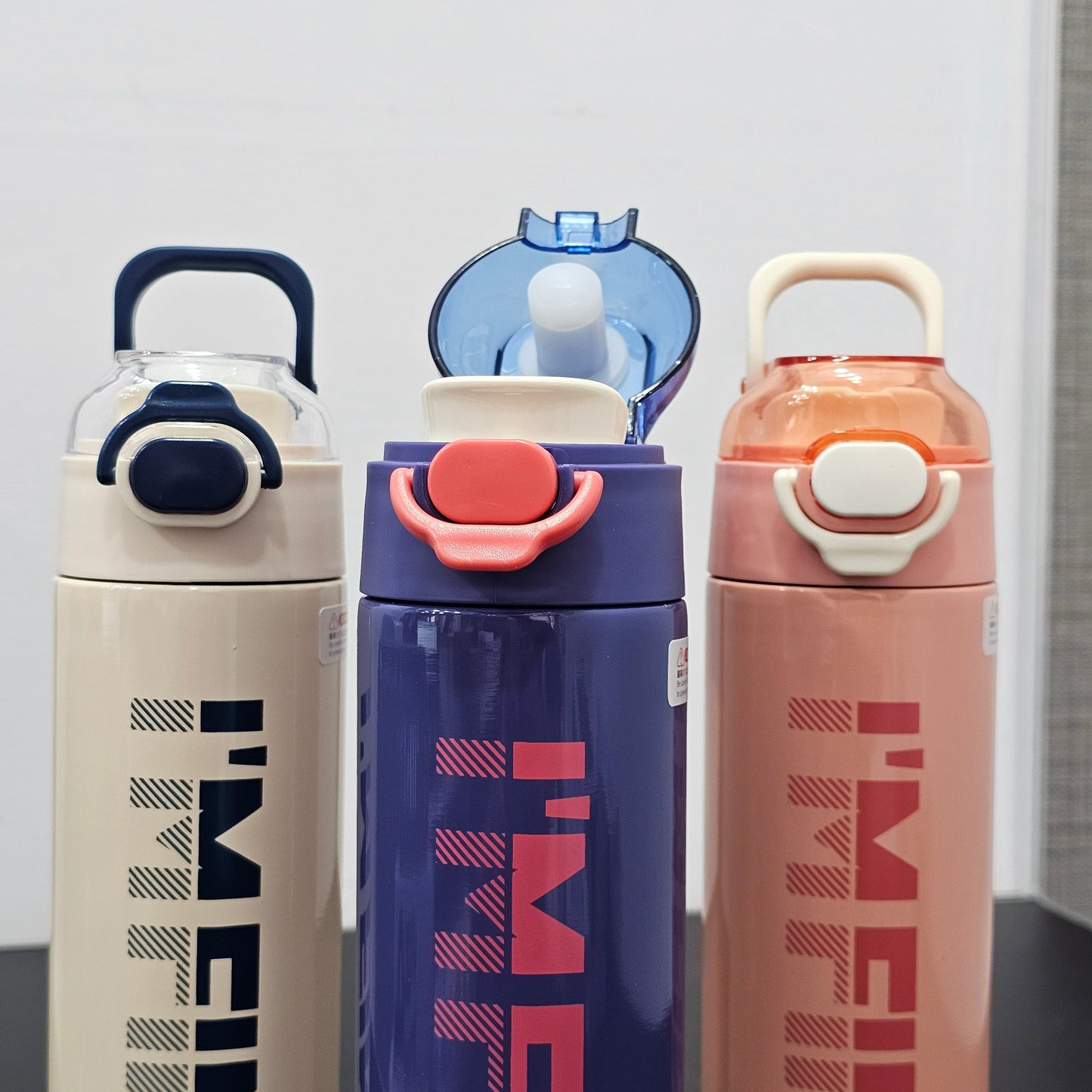 DIYI "I Am Fine" Stainless Steel Water Bottle – 500ml | Stylish & Durable | Golu Baby