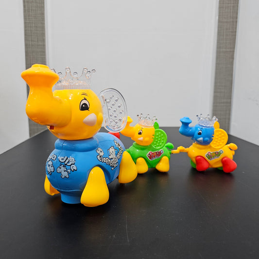 Elephant Family Toy Set | Musical & Lighting Fun for Kids - Golu Baby