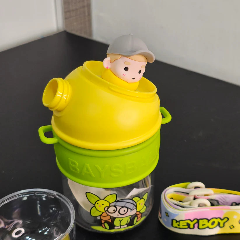 500ml Kids Water Bottle with Cup – Portable & Practical | Golu Baby