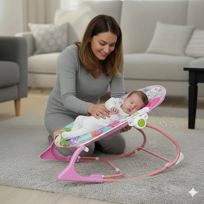 Baby Rocker – Infant to Toddler with Fold-Out Kickstand (0M+, 40 lbs / 18 kg) | Golu Baby