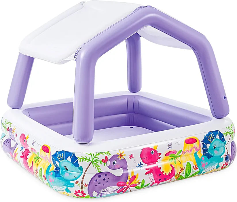 Intex Sun Shade Baby Pool – Kids Inflatable Swim Center Pool 57470