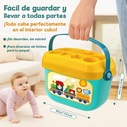 Baby’s First Blocks – 16-Piece Educational Building Set | Golu Baby