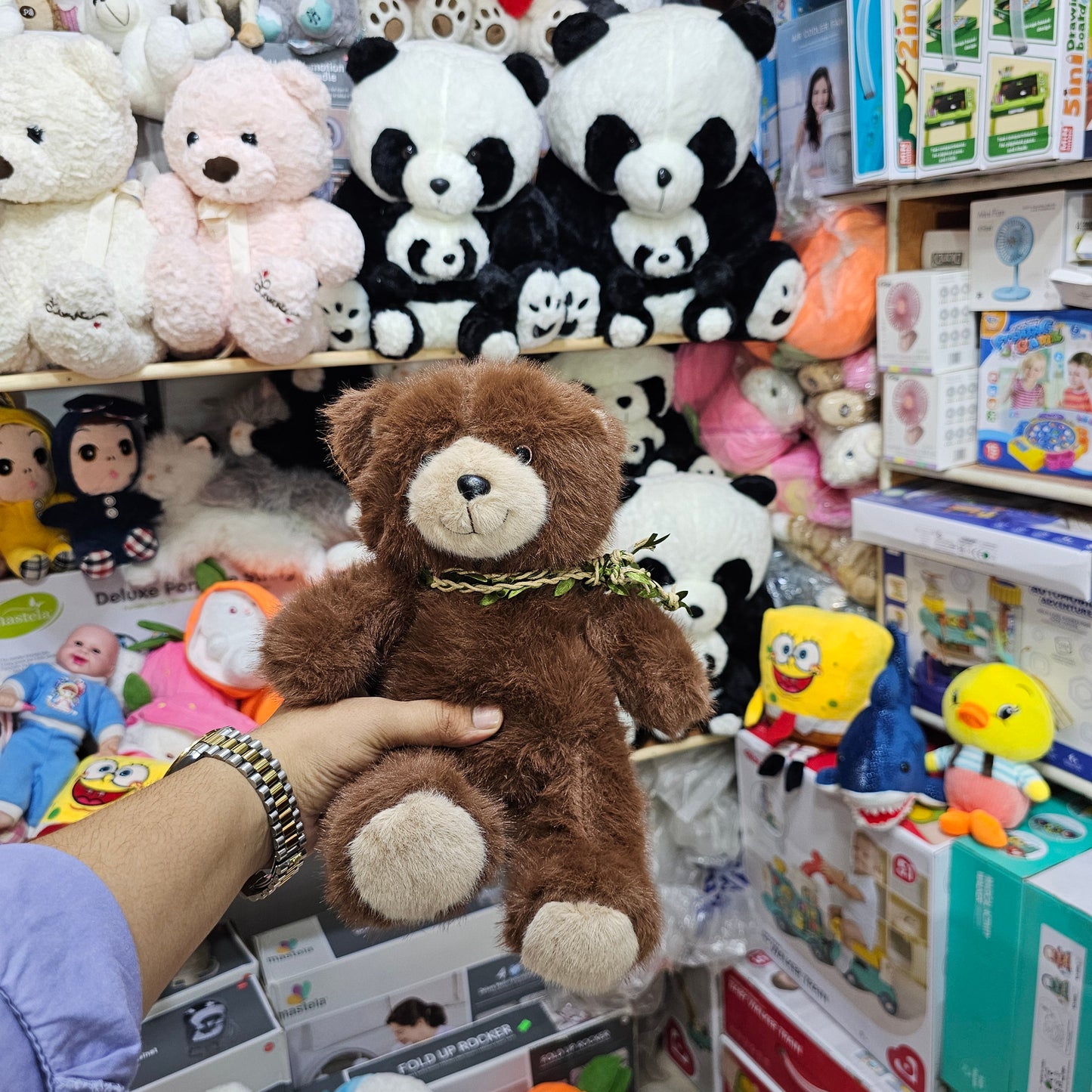 Leaf Bear – Brown Colour – 30cm Plush Toy | Golu Baby