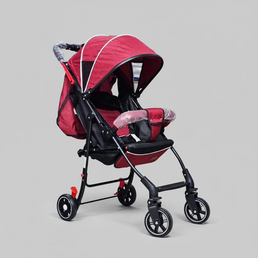 Lightweight Baby Stroller – Foldable with 360° Wheels & Sun Canopy | Golu Baby
