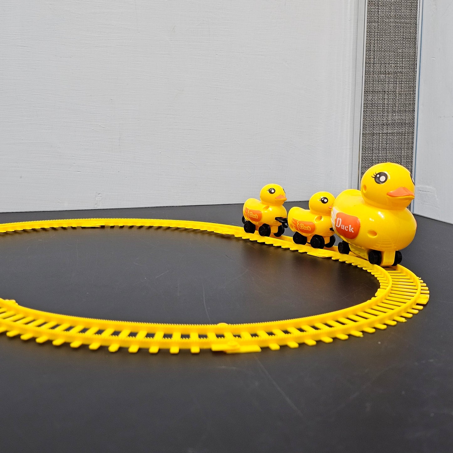 Yellow Duck Electric Rail Toy – Fun Moving Track Toy for Kids | Golu Baby