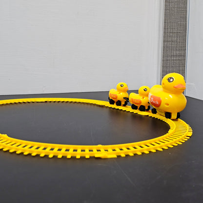 Yellow Duck Electric Rail Toy – Fun Moving Track Toy for Kids | Golu Baby