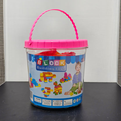 Building Blocks Basket – 110 Pcs Colorful Construction Set for Kids | Golu Baby