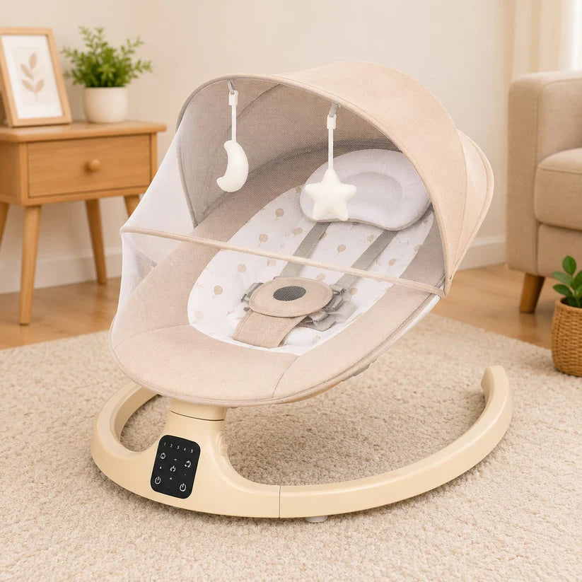 Kidilo SmartComfort 3-in-1 Baby Bassinet – Electric Rocker, Cradle & Sleeper